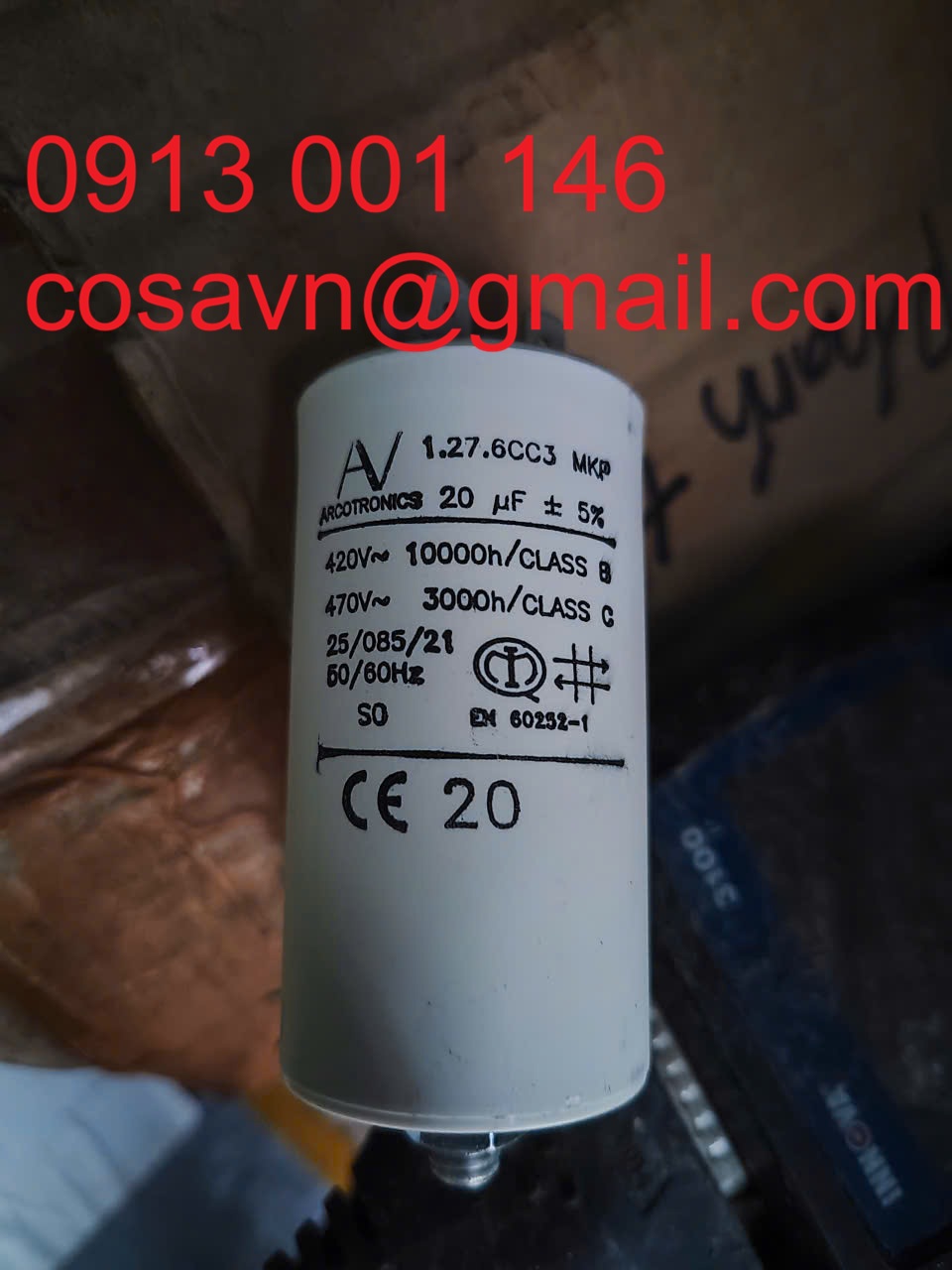 Tụ điện màng AV Arcotronics 1.27.6CC3 MKP 1.27.6CC3 MKP